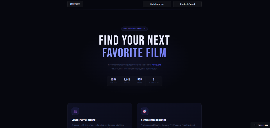 Marquee screenshot 1